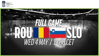 Full Game | Romania vs. Slovenia | 2022 IIHF Ice Hockey World Championship | Division I Group A