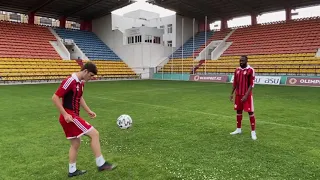 FOOTBALL FREESTYLE SKILLS | FC AKTOBE | Maksim Samorodov and Tongo Doumbia