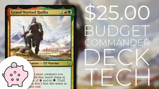 Grand Warlord Radha | EDH Budget Deck Tech $25 | Aggro | Magic the Gathering | Commander