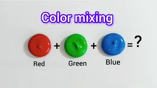 Guess the final colors 🎨 | Satisfying video| Art video| Color mixing video| Painting mixing video