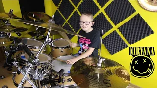 Nirvana - Lithium - Drum Cover Play Through by Nikodem Hodur age 10
