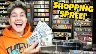 $1000 POKEMON CARD SHOPPING SPREE in Los Angeles!