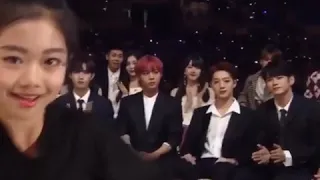 BTS reactions to little girl Na Haeun dance - Best Dance Track Female in MMA 2018