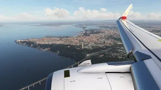 FS2020 Airbus A320 Landing in Lisbon (4K)