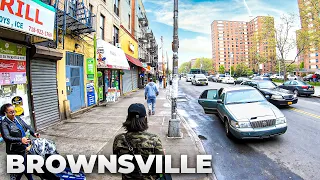 ⁴ᴷ⁶⁰ Walking NYC : Brownsville, Brooklyn Housing Projects