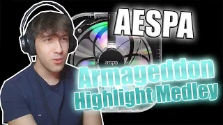 REACTION | aespa 에스파 'Armageddon' CD PLAYER (Highlight Medley)