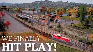 Adding a DETAILED CARGO TRAIN STATION (And we HIT PLAY) Cities Skylines | Autumn mini series