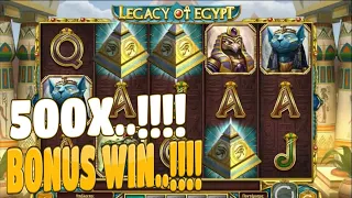Legacy of Egypt - Bonus Win -500x