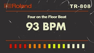 Roland TR-808 Four On The Floor 93 BPM Backing Track