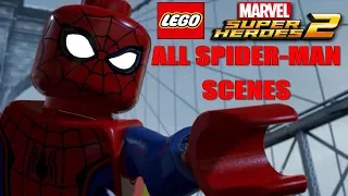 All Spider-Man Scenes - LEGO Marvel Super Heroes 2