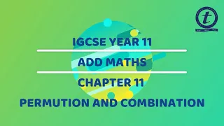 IGCSE YEAR 11 ADDMATHS CHAPTER 11 LESSON 1