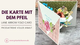 Lane Arrow Fold Card | Ein Fahrbahnpfeil auf einer Karte, ehrlich??? | Fun Fold Card mit Pfeil