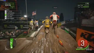 Monster Energy Supercross 2 - Wet Track Gameplay (PS4 HD) [1080p60FPS]