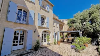 Fantastic 5 bed 175m period house with courtyard and pool for sale close to Pézenas