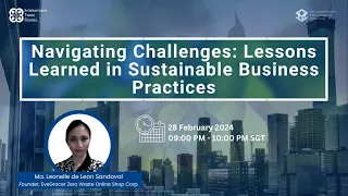 WEBINAR: Navigating Challenges: Lessons Learned in Sustainable Business Practices