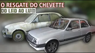 A SAGA COMPLETA PINTURA DO CHEVETTE  1.0 EM CASA - DO LIXO AO LUXO