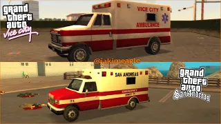 GTA Vice City vs GTA San Andreas (Ambulance Comparison)