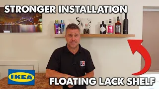 How To Hang a Floating Lack Shelf a Stronger Way