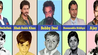 BOLLYWOOD INDIAN ACTORS AND THEIR CHILDHOOD IMAGES