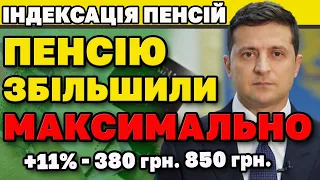 Збільшення ПЕНСІЇ - ПО МАКСИМУМУ +11% з 1 березня ( 350 - 850 гривень ІНДЕКСАЦІЇ ) Кому і скільки