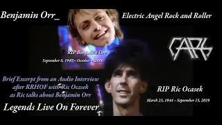 Excerpt Audio Interview with Ric Ocasek about Benjamin Orr after The Cars were inducted to RRHOF