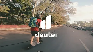 Deuter Trans Alpine 30 on Electric Scooter Adventure