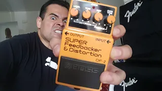 ¡¡TREMENDO REGALO ME MANDARON!! BOSS SUPER FEEDBACKER & DISTORTION DF-2 PEDAL