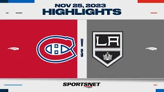 NHL Highlights | Canadiens vs. Kings - November 25, 2023
