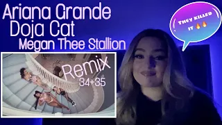 Ariana Grande - 34+35 Remix ( ft .Doja Cat & Megan Thee Stallion )  Official Video - REACTION !