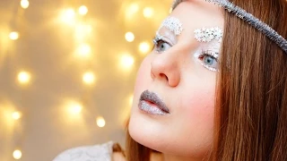 Frozen Snow Queen. New Years Party Makeup Tutorial. Макияж Снежной Королевы. Новогодний макияж.