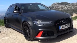 ONBOARD RIDE 750HP AUDI RS6 PP-PERFORMANCE! LOUD BACKFIRES!