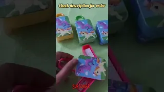 Unicorn suitcase eraser and sharpner| Unique stationery | Birthday return gift