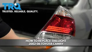 How to Replace Taillight 2002-06 Toyota Camry