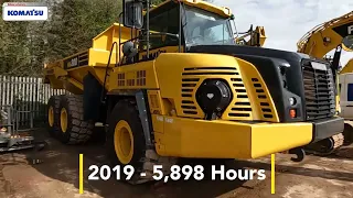 We have 2 Used Komatsu HM300-5 ADTs for sale – 2023 with 1,052 hours and 2019 with 5,898 hours.