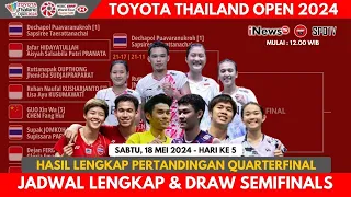 Jadwal Semifinal Thailand Open 2024 | Hari Ke 5