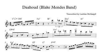 Daahoud - Blake Mendes Band (Bb Transcription)