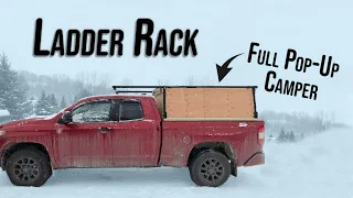 Building a Pop Up Truck Camper from a Ladder Rack- Part 1