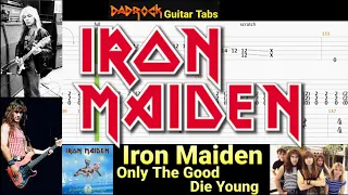 Only The Good Die Young - Iron Maiden - Guitar + Bass TABS Lesson