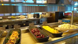 Viking Glory cruise ferry lunch buffet tour