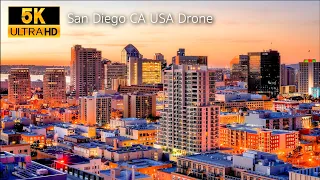 San Diego, California, USA in 5K UHD Drone