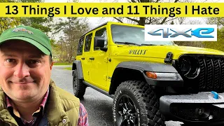 13 things I like and 11 things I hate about my 2023 Jeep Wrangler 4xe Willys review