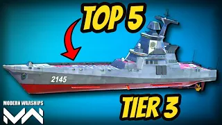 Top 5 Best Tier 3 Ships In Modern Warships 2023