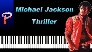 Michael Jackson - Thriller  Piano Tutorial