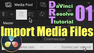 Import Media Files, Create Timeline, Project Frame Rate | DaVinci Resolve Tutorials |  Part 01 | 4K