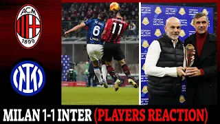 Milan 1-1 Inter: Players Reaction after the draw on derby