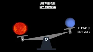 Sun Vs Planets Mass Comparison | Solar System Planets Mass Comparison