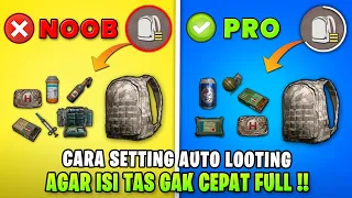 PUBG MOBILE AUTO PICKUP SETTING | TUTORIAL PRO PLAYER PUBG MOBILE