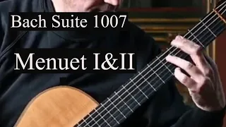 David Jaggs plays Bach Menuet I&II from  BWV1007 arranged by Manuel Barrueco.