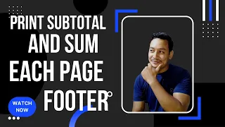 How To Print Subtotal and Sum In Footer of Each Page In Excel in Nepali