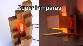 lamparas de madera geniales